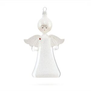 Soffieria De Carlini Clear Angel Ornament Mouth Blown Glass BNWT SO Retired!